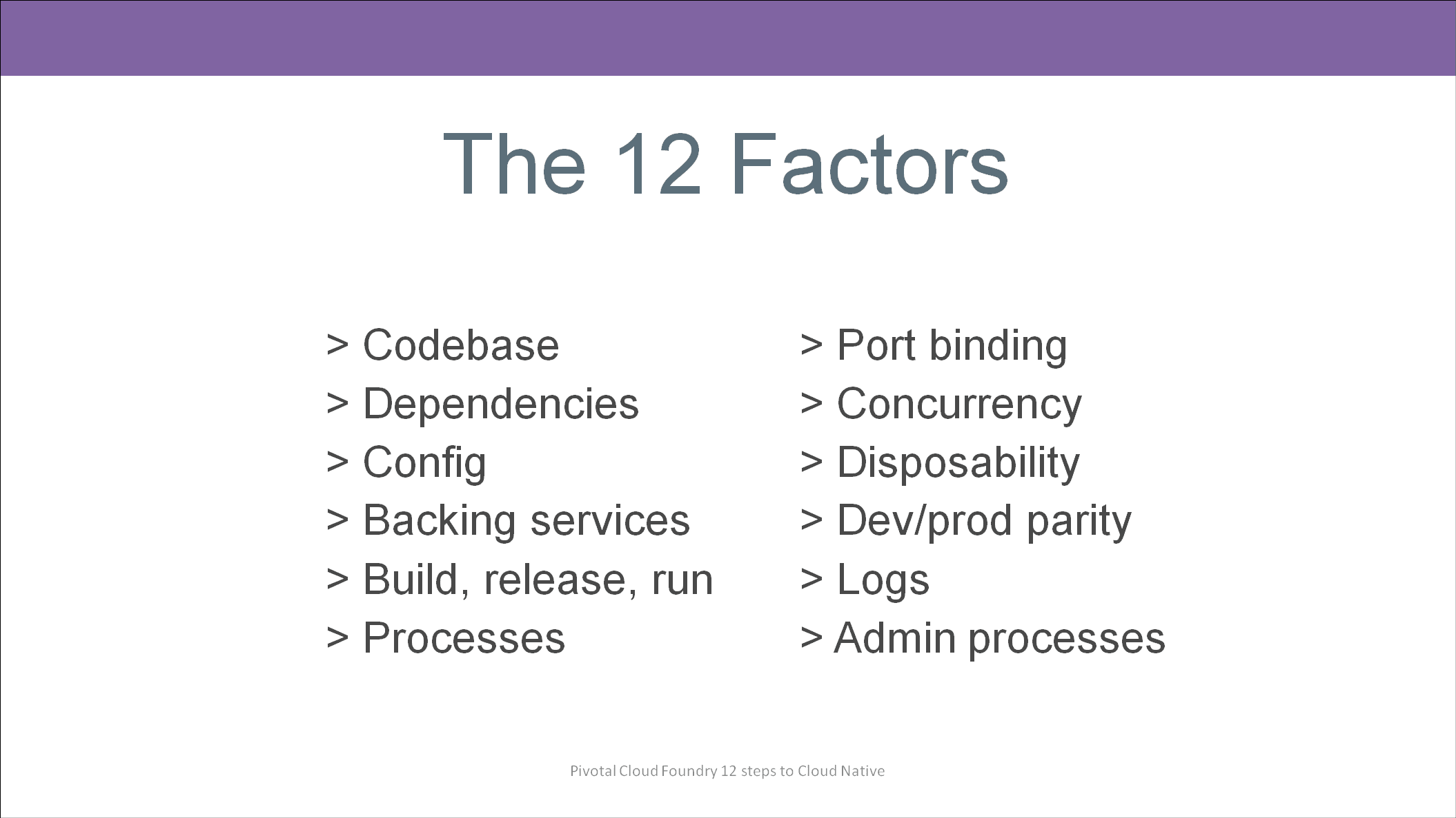 Cloud Native Characteristics